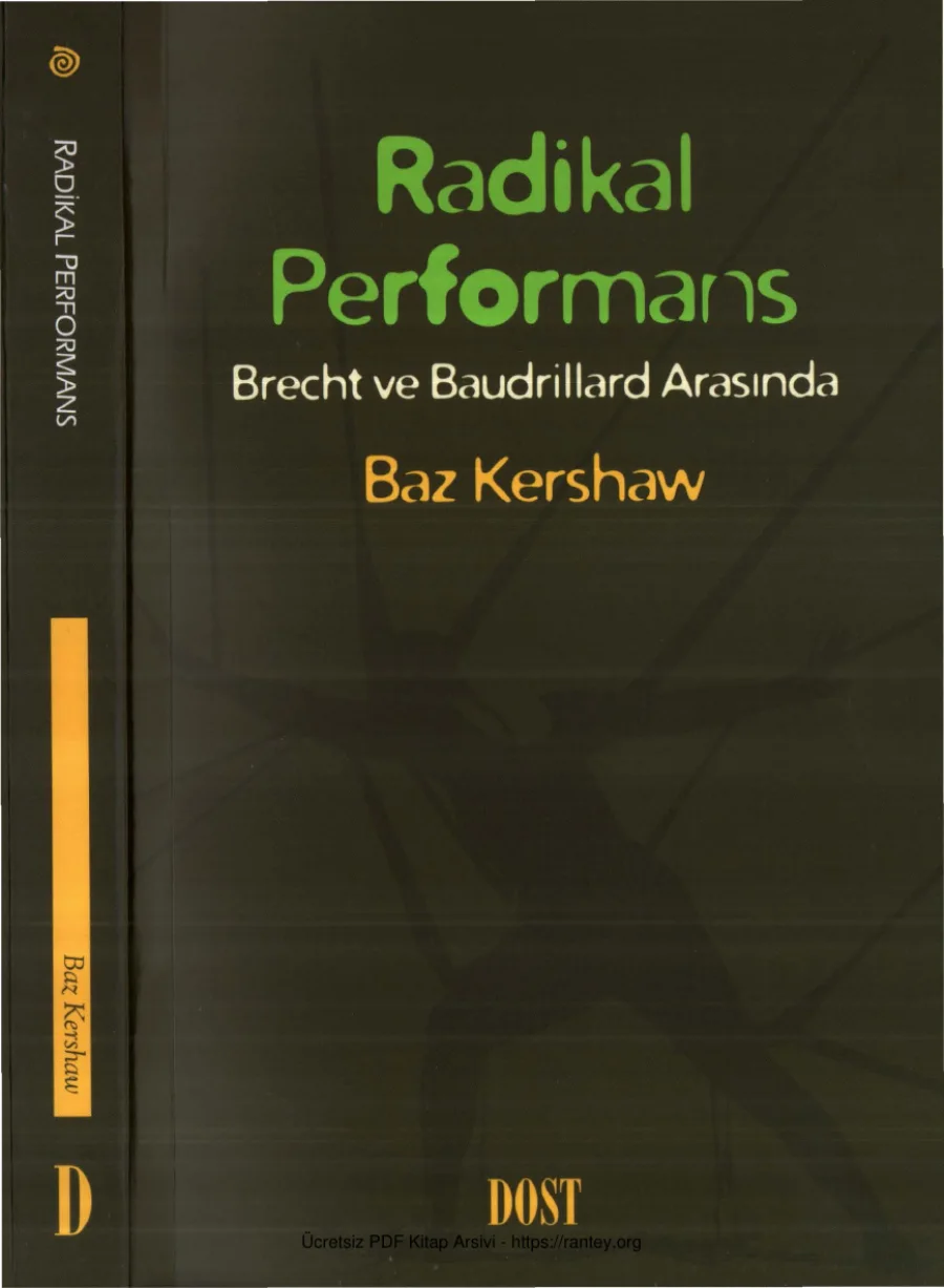 Radikal Performans Brecht ve Baudrillard Arasında kapak görseli