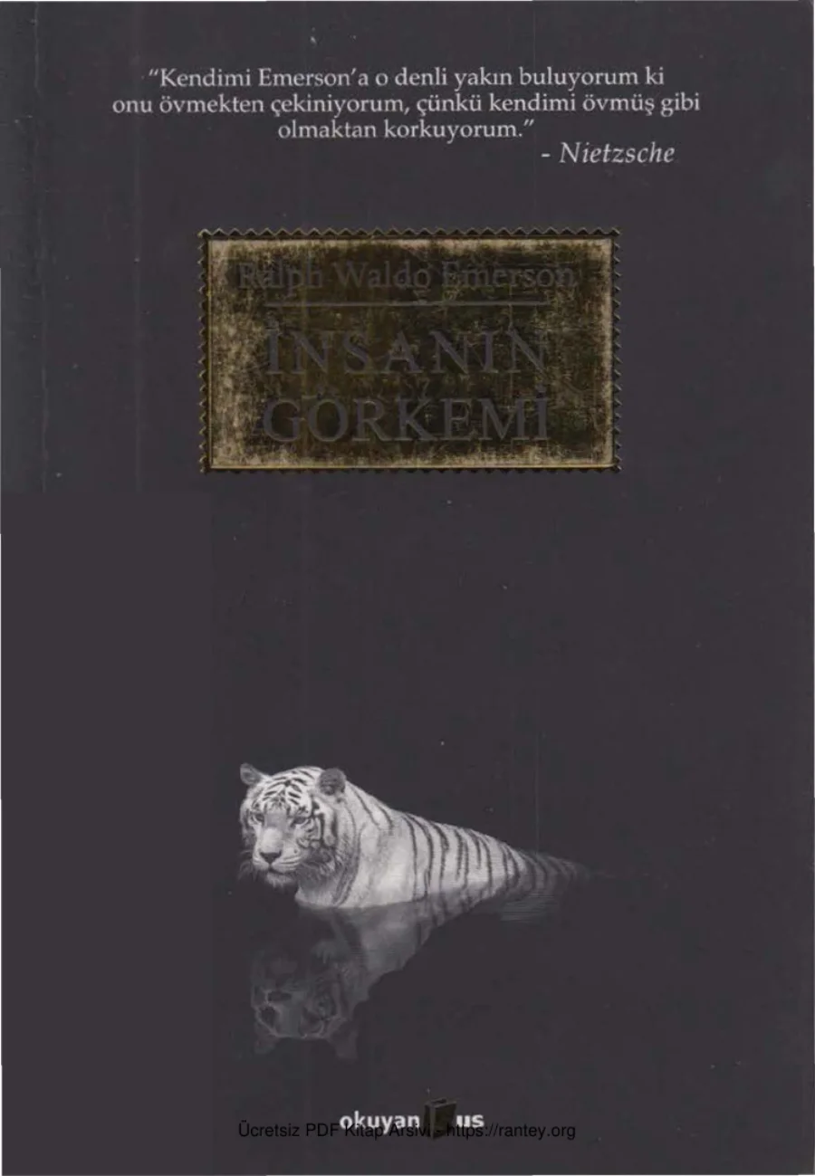 Ralph Waldo Emerson İnsanın Görkemi kapak görseli