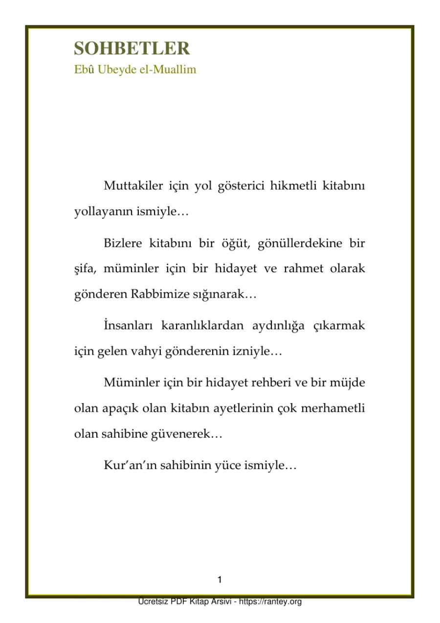 RAMAZAN VE KURAN Eb Ubeyde el Muallim Ebu Abdulmumin Tekin Mıhçı kapak görseli
