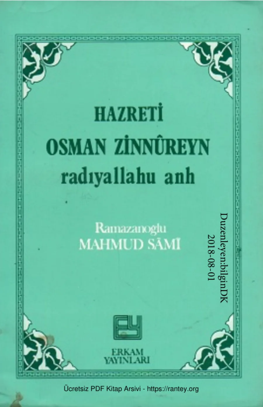 Ramazanoglu Hz Osman Zunnureyn kapak görseli