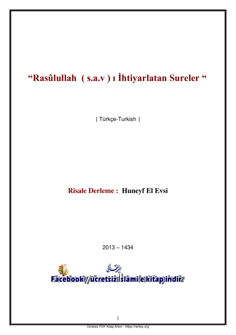 RASULULLAH SAV İHTİYARLATAN SURELERL Ebu Abdulmumin Tekin Mıhçı kapak görseli