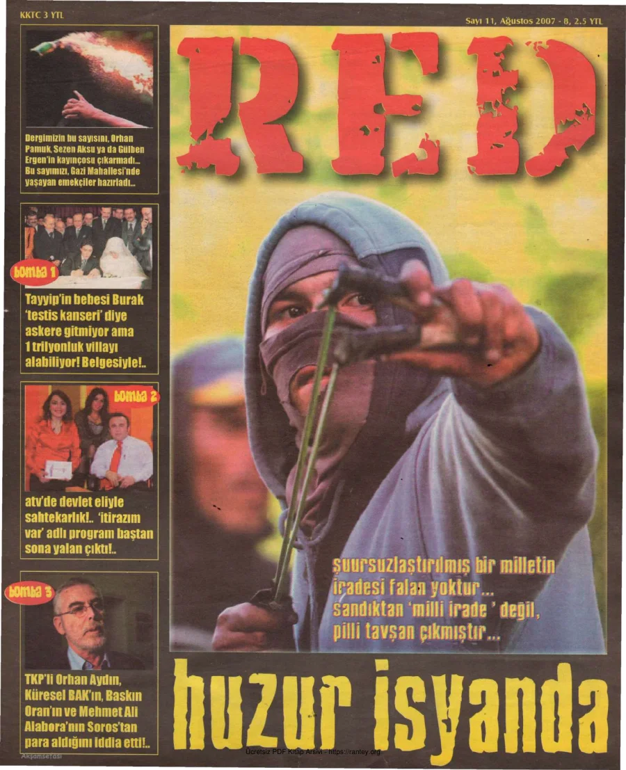 Red Sayı 011 Ağustos 2007 kapak görseli