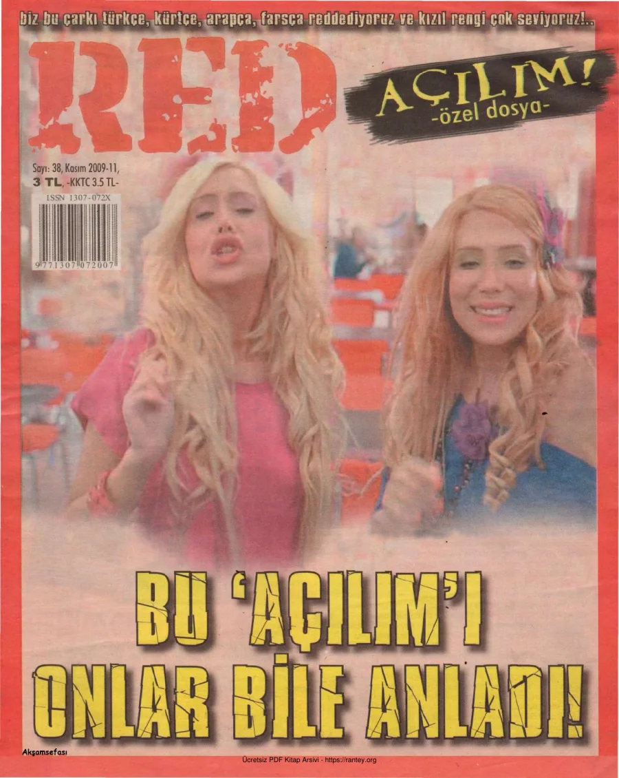 Red Sayı 038 Kasım 2009 kapak görseli