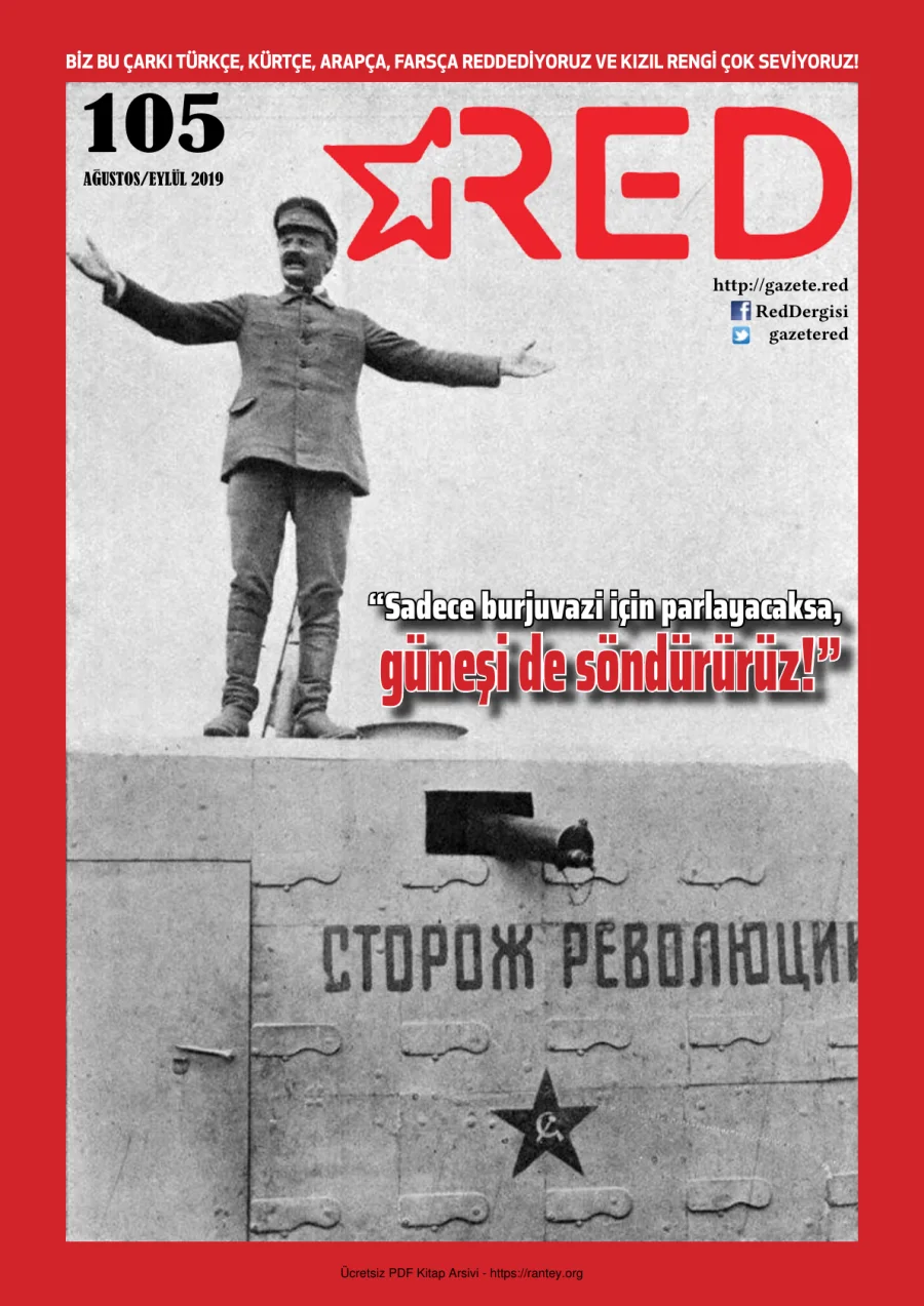 Red Sayı 105 Ağustos Eylül 2019 kapak görseli