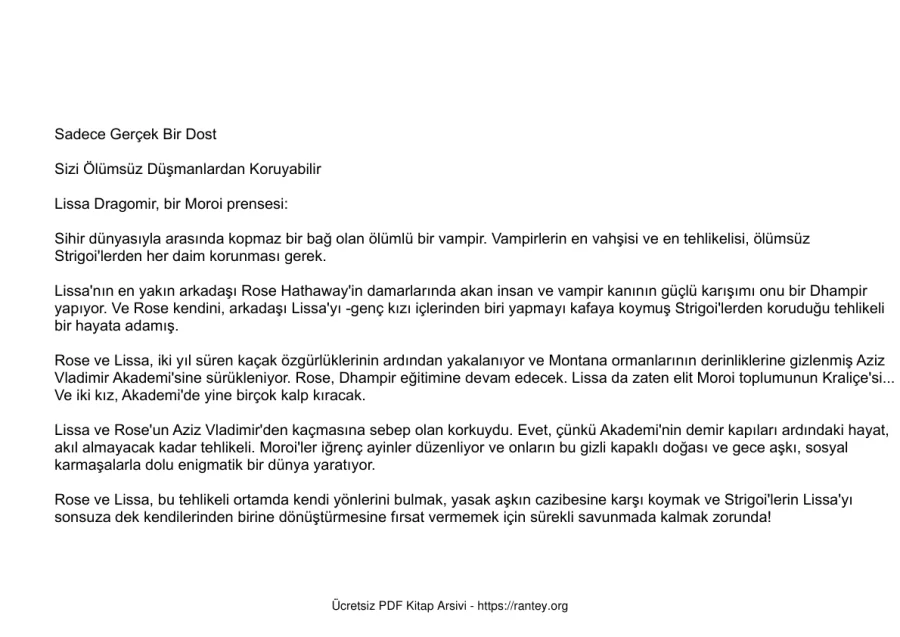 Richelle Mead kapak görseli