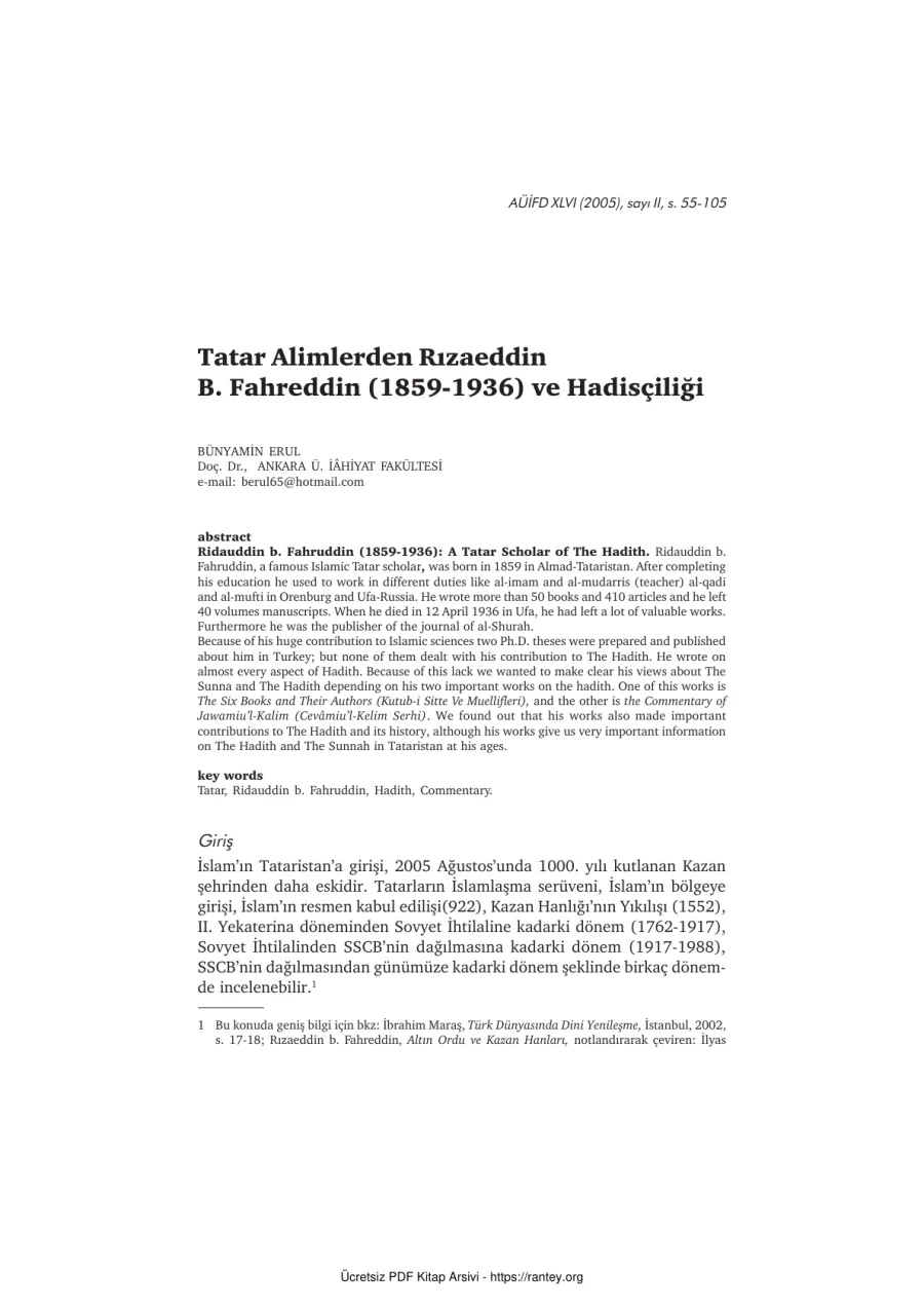Rızaeddin Dr TEZİ Ebu Abdulmumin Tekin Mıhçı kapak görseli