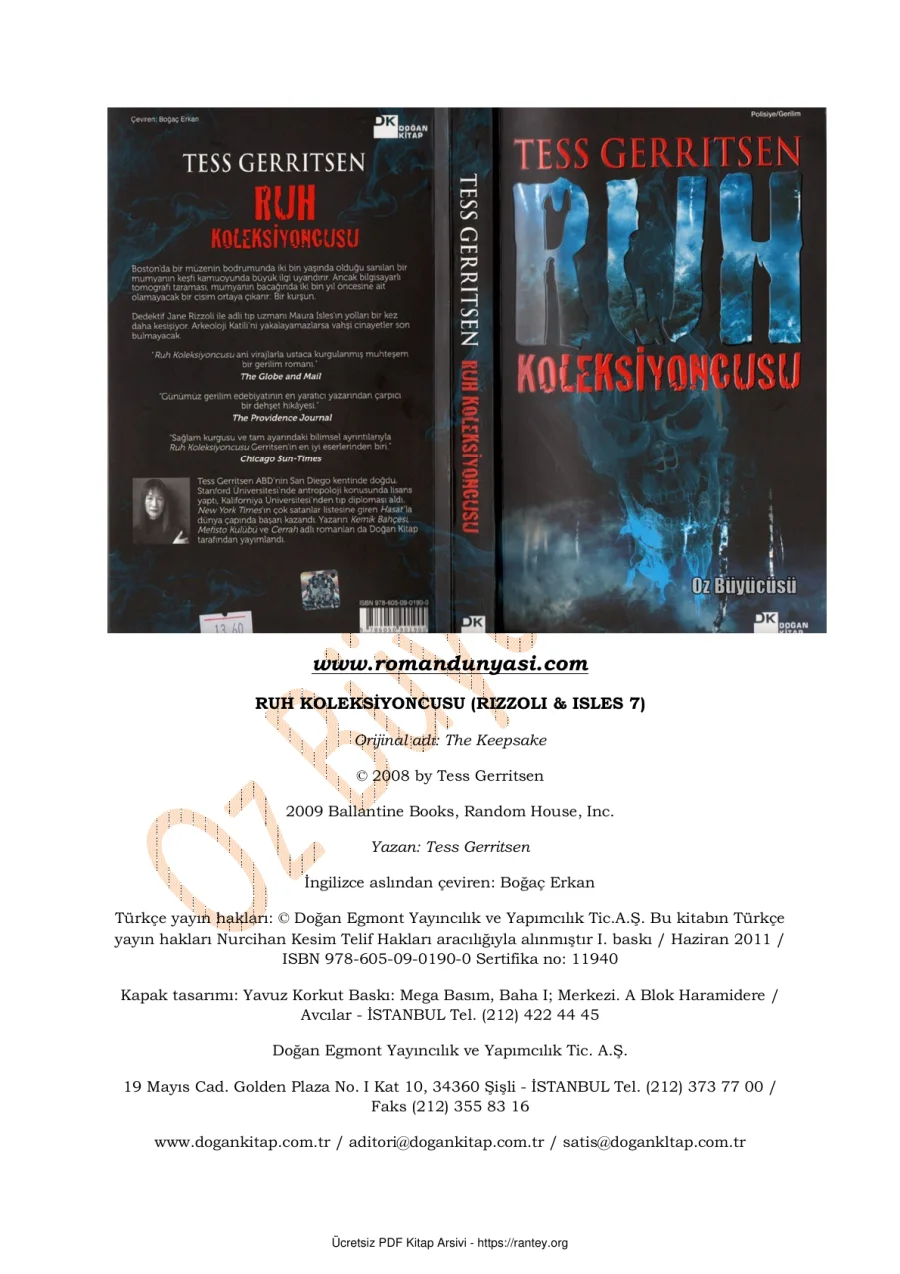 Rizzoli ve Isles 7 Ruh Koleksiyoncusu kapak görseli