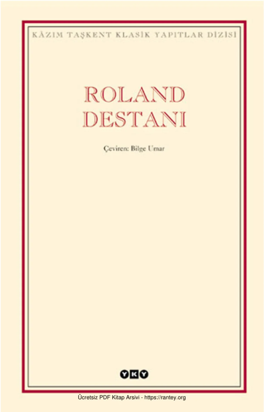 Roland Destanı kapak görseli
