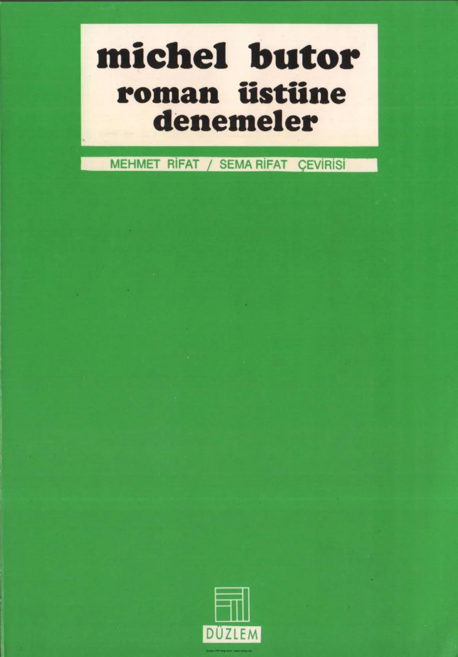 Roman Üstüne Denemeler kapak görseli