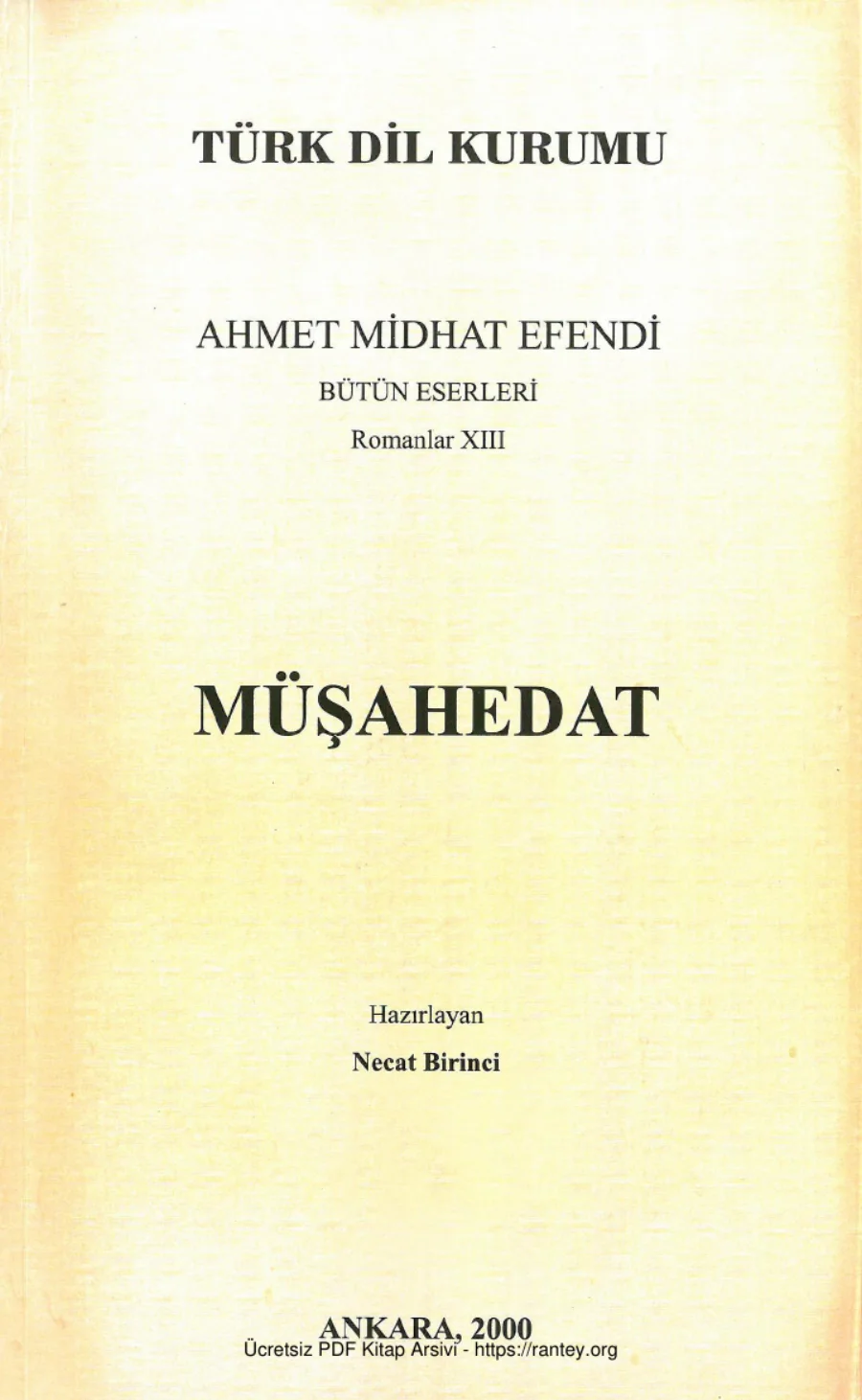 Romanlar 13: Müşahedat kapak görseli