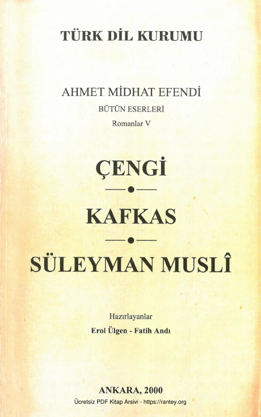 Romanlar 5: Çengi / Kafkas / Süleyman Musli kapak görseli