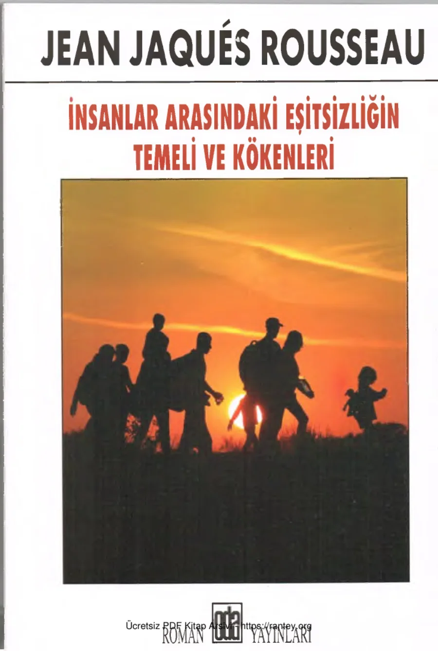Rousseau İnsanlar Arasındaki Eşitsizliğin Temeli ve Kökenleri kapak görseli