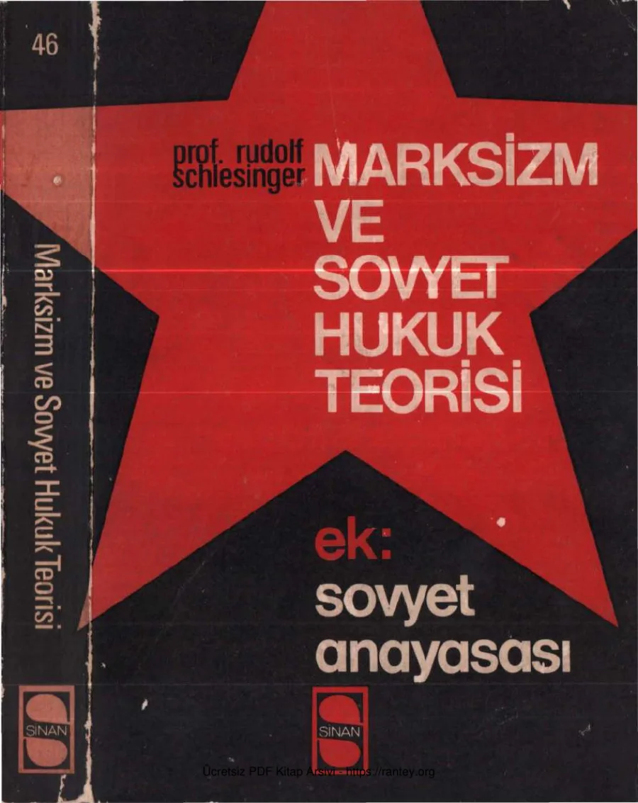 Rudolf Schlesinger Marksizm ve Sovyet Hukuk Teorisi kapak görseli