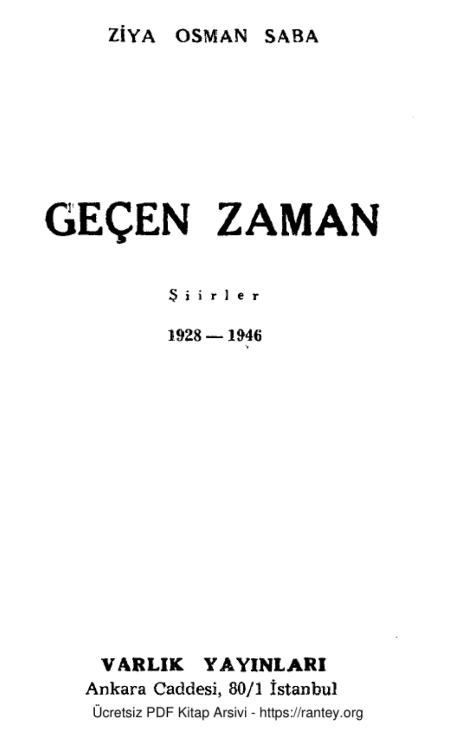 Geçen Zaman kapak görseli
