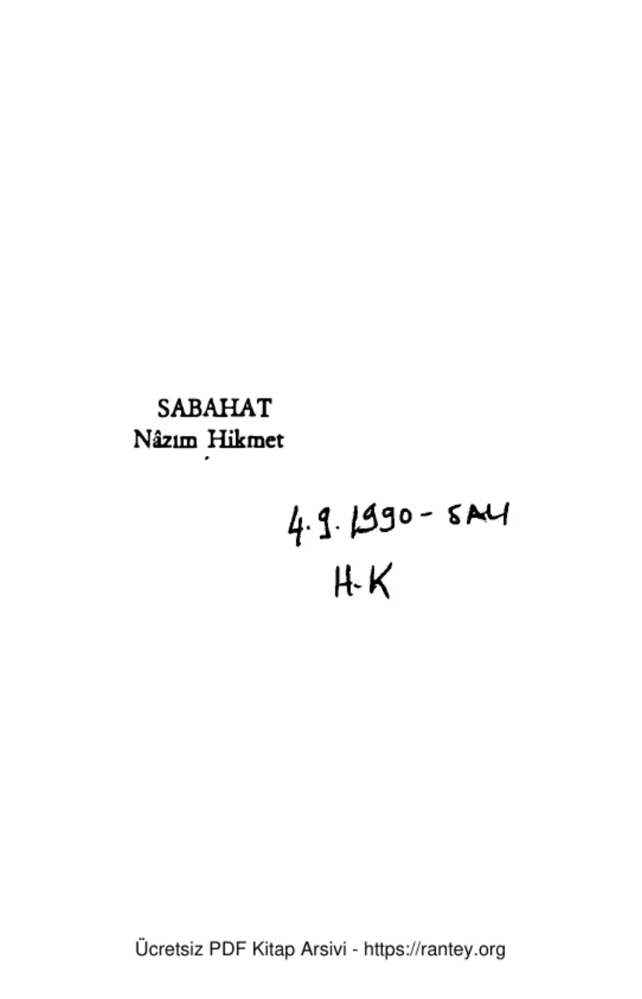 Sabahat kapak görseli