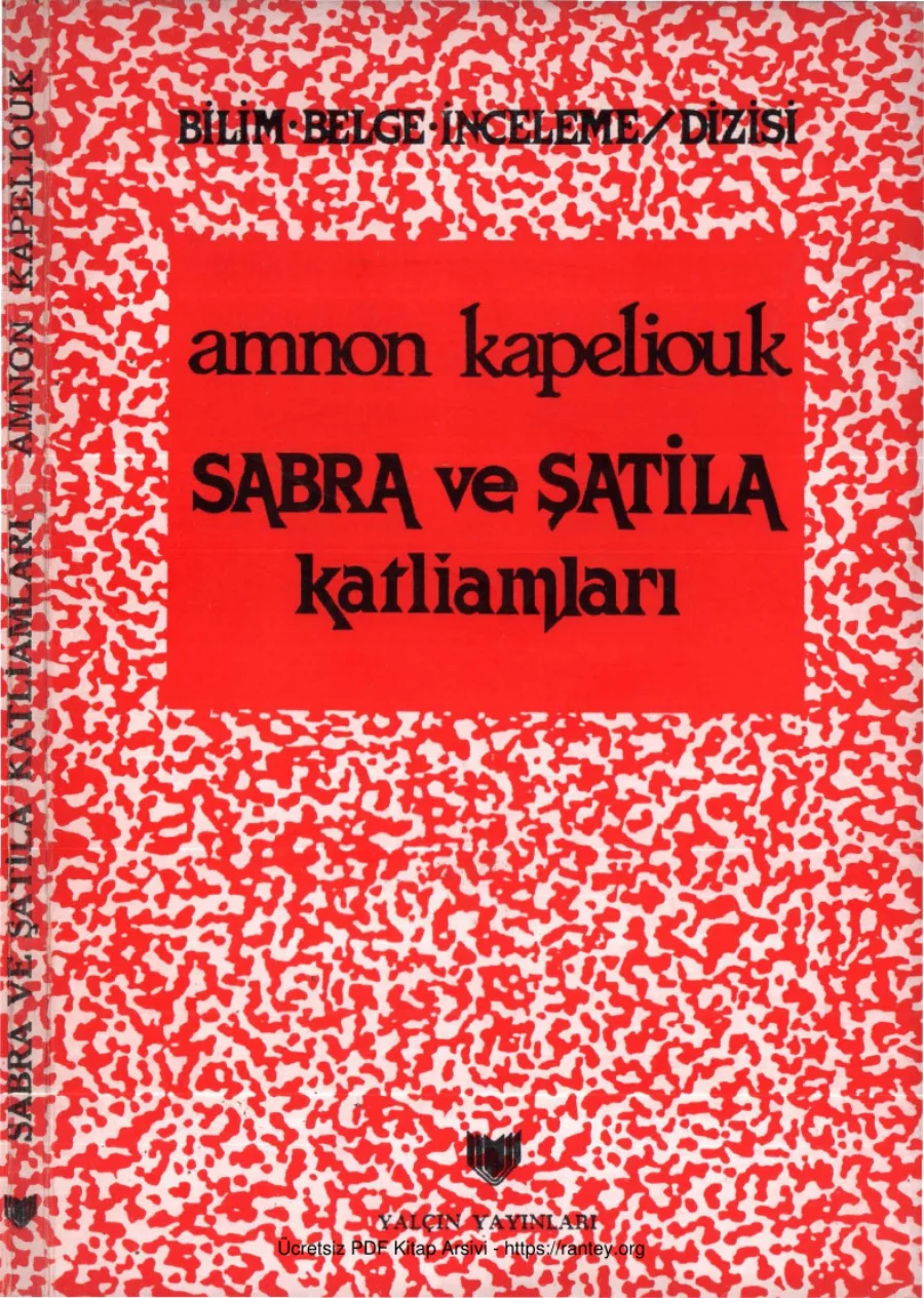Sabra ve Şatila Katliamları kapak görseli