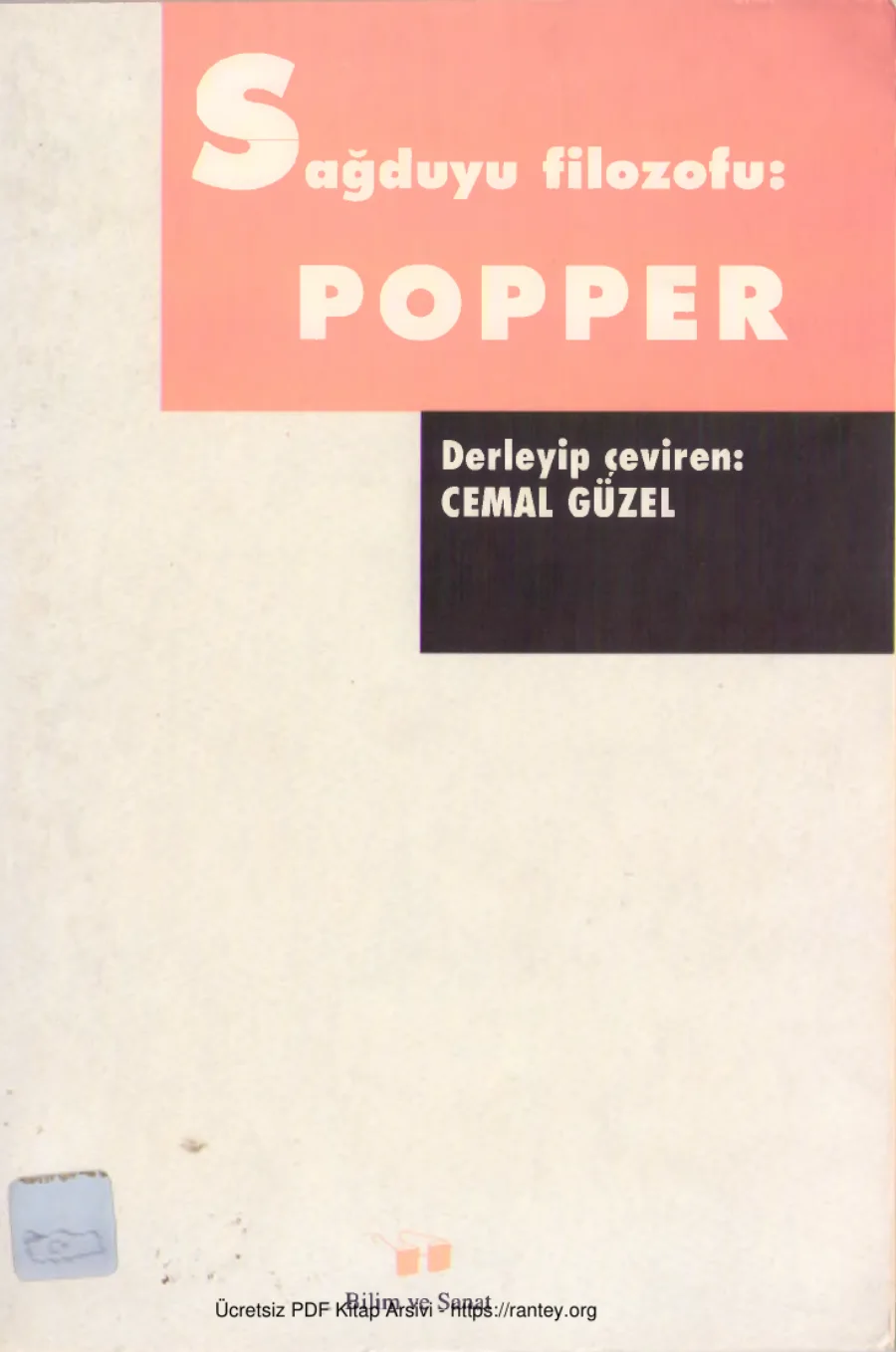 Saduyu Filozofu Popper kapak görseli