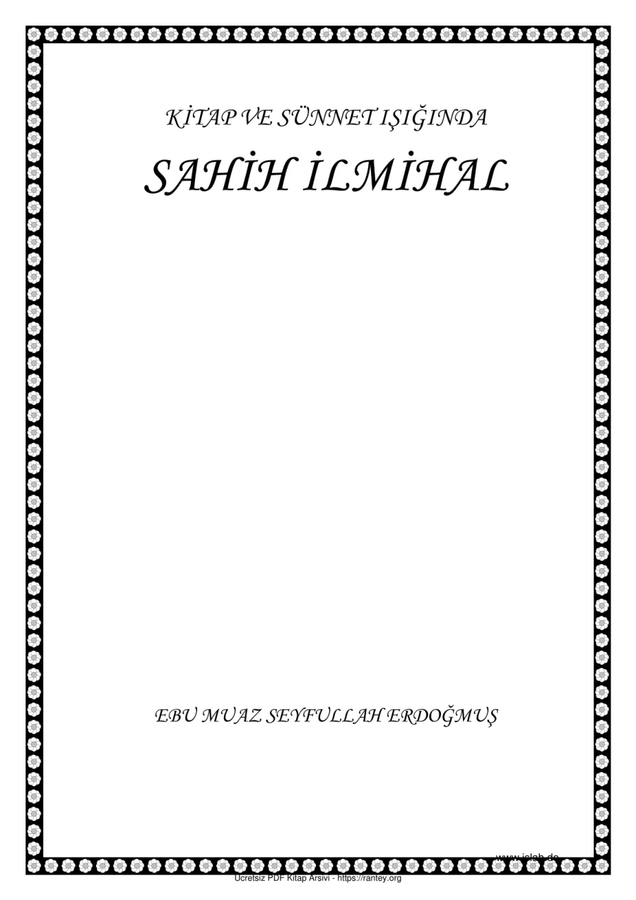 SAHİH İLMİHAL Ebu Abdulmumin Tekin Mıhçı kapak görseli