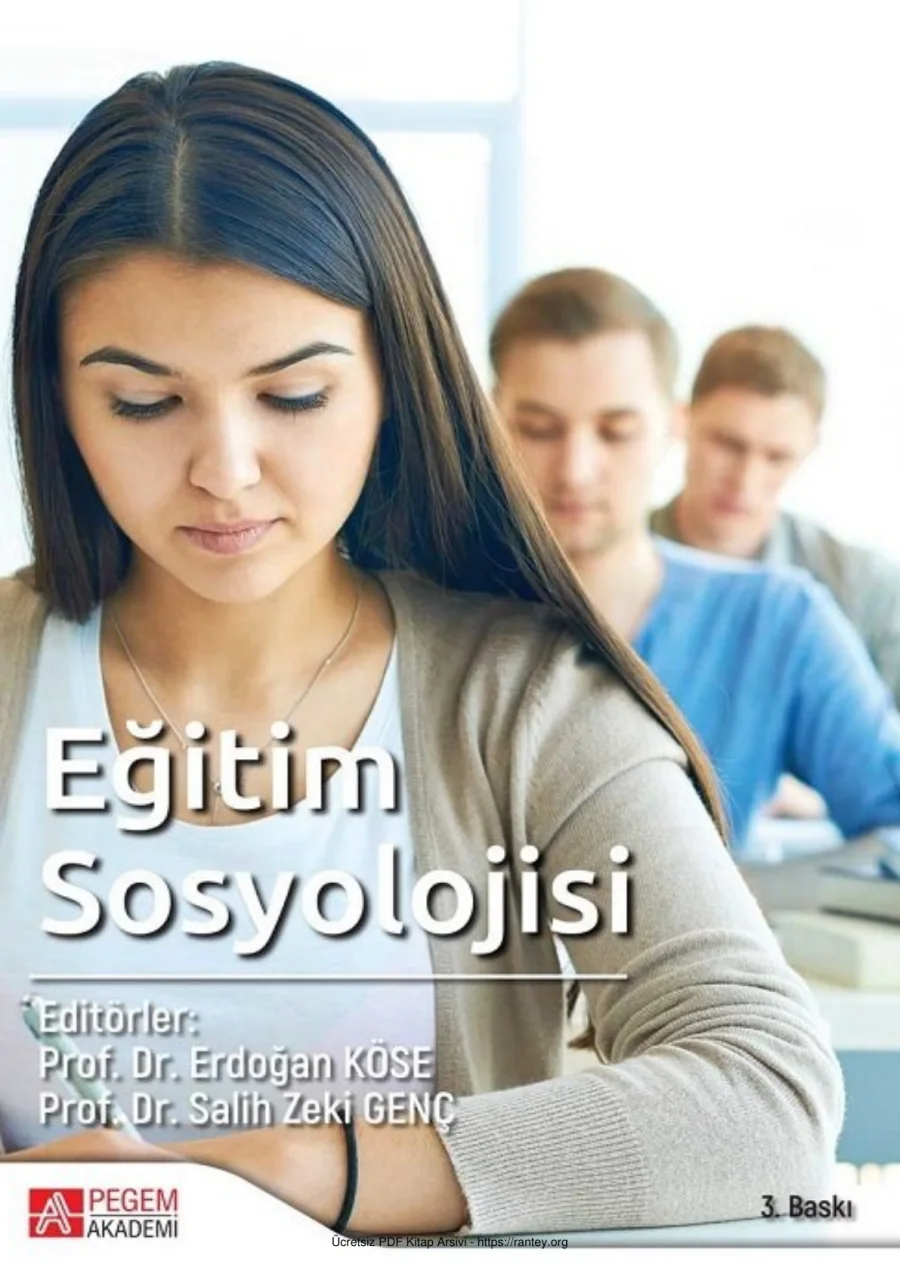 Salih Zeki Genç Eğitim Sosyolojisi Pegem Yayınları kapak görseli