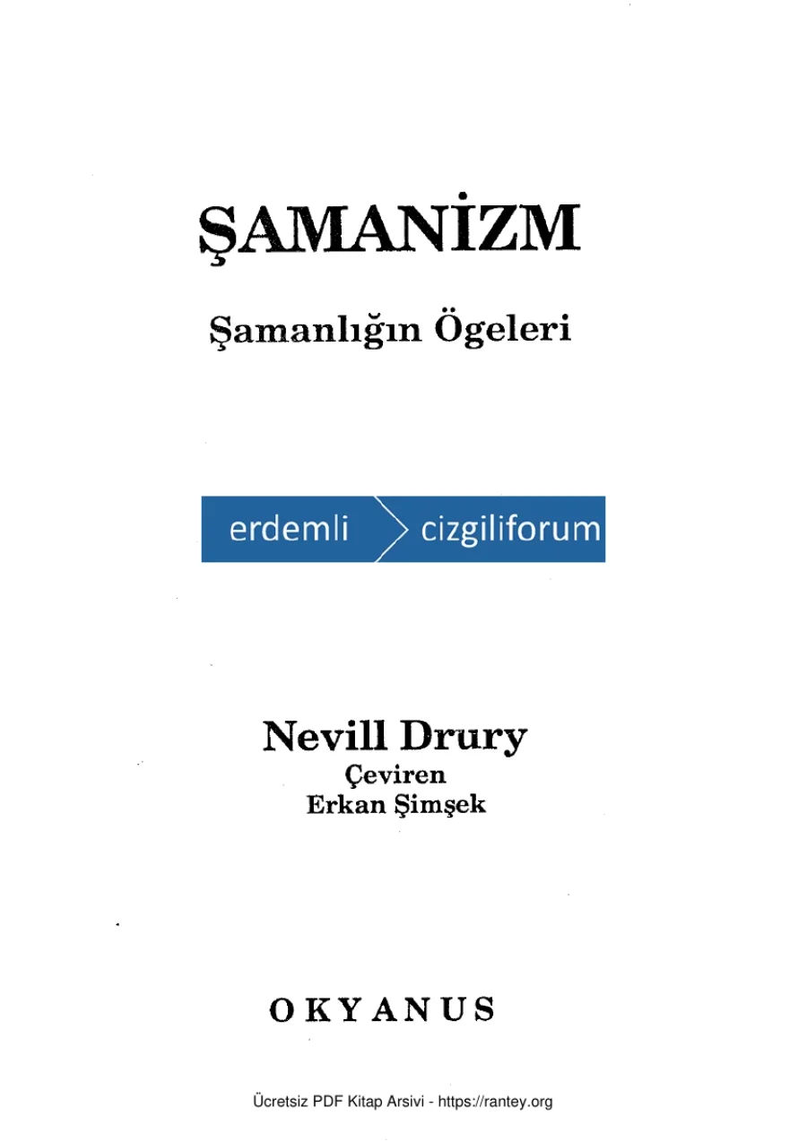 ŞAMANİZM ŞAMANLIĞIN ÖĞELERİ kapak görseli
