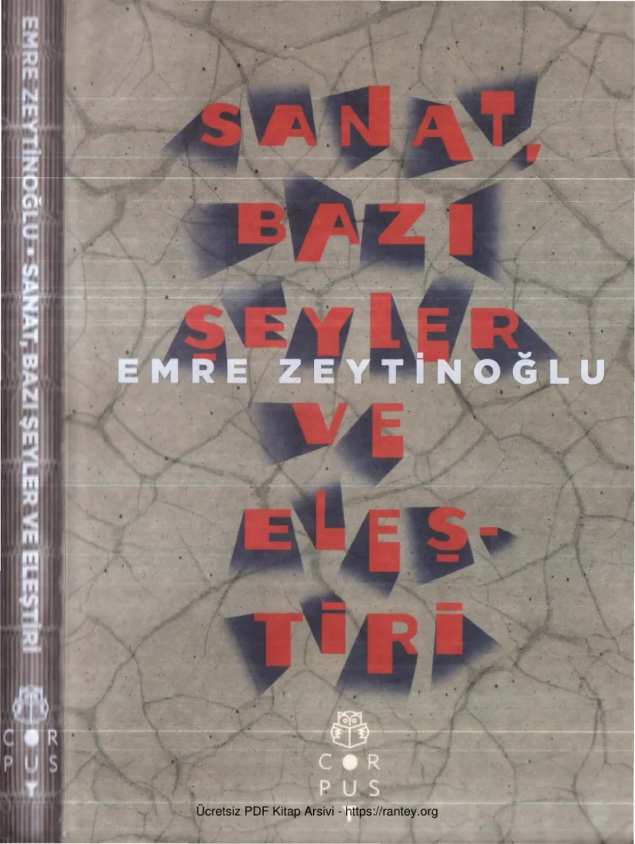 Sanat Bazı Şeyler ve Eleştiri kapak görseli