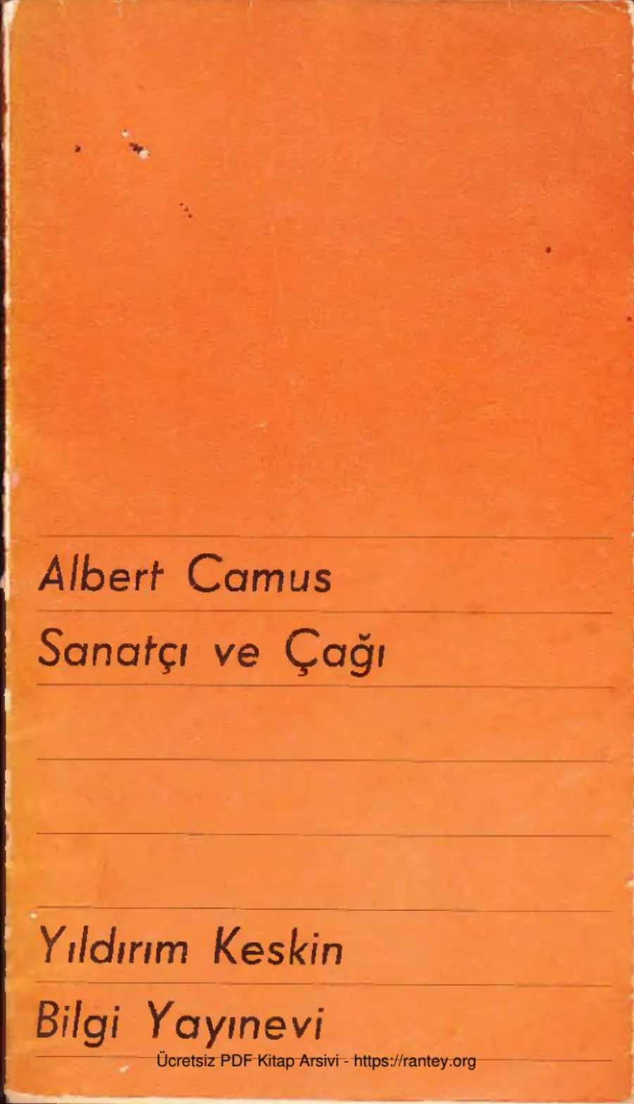 Sanatçı ve Çağı kapak görseli