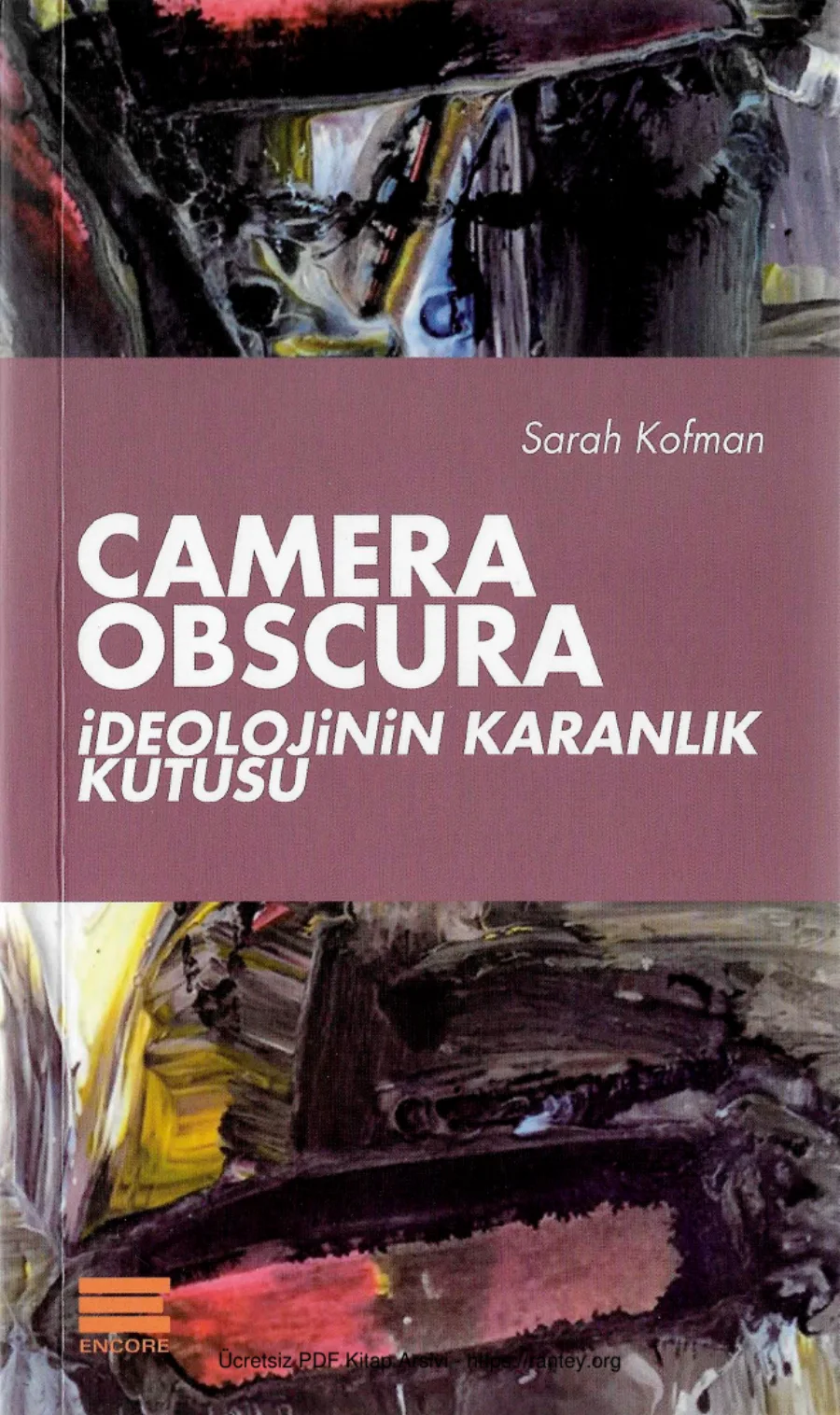 Sarah Kofman Camera Obscura kapak görseli