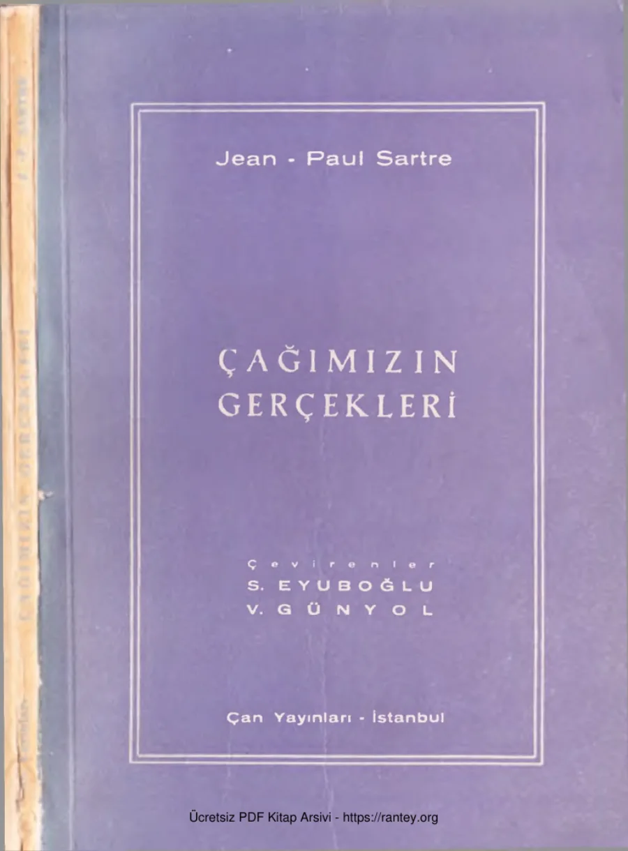 Sartre Çağımızın Gerçekleri kapak görseli