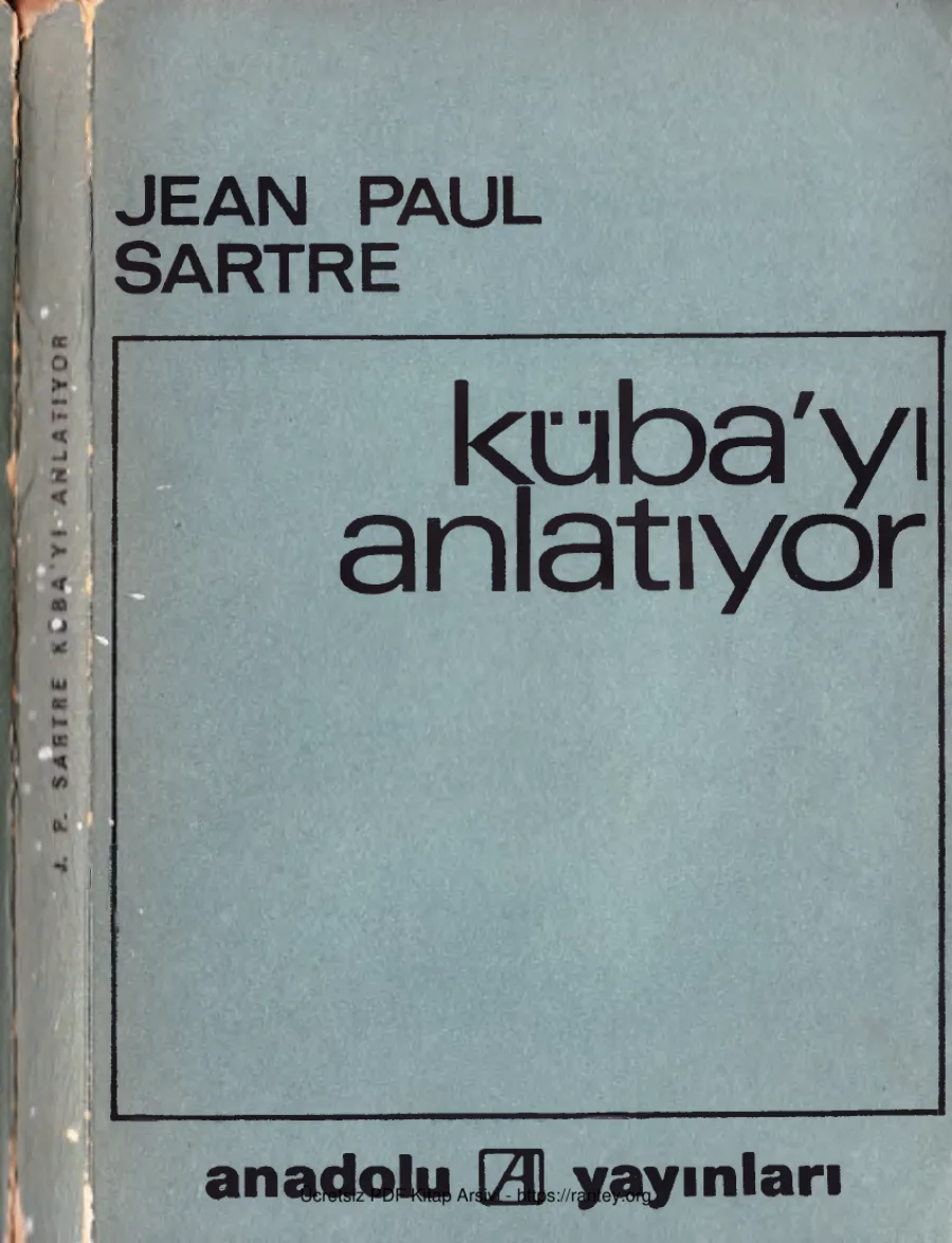 Sartre Küba yı Anlatıyor kapak görseli
