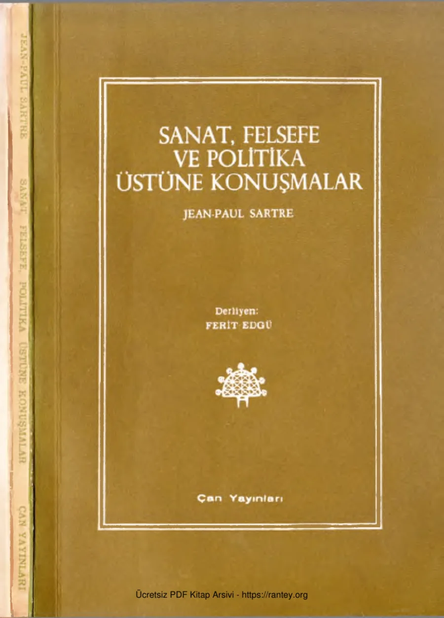 Sartre Sanat Felsefe ve Politika Üstüne Konuşmalar Çan Yayınları 1968 kapak görseli