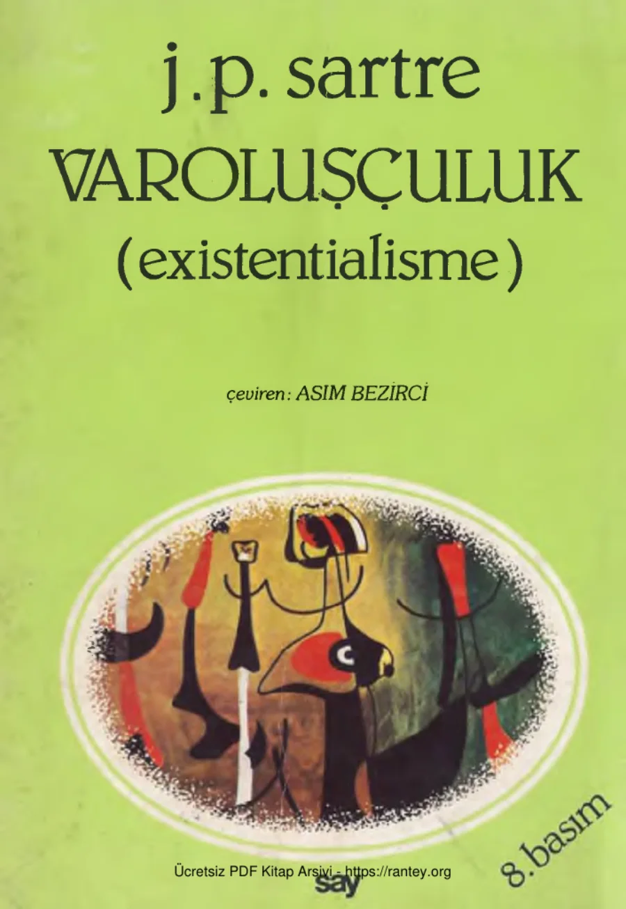 Sartre Varoluşculuk kapak görseli