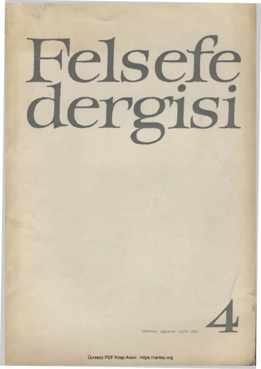 Sayı 004 Temmuz Ağustos Eylül 1973 kapak görseli