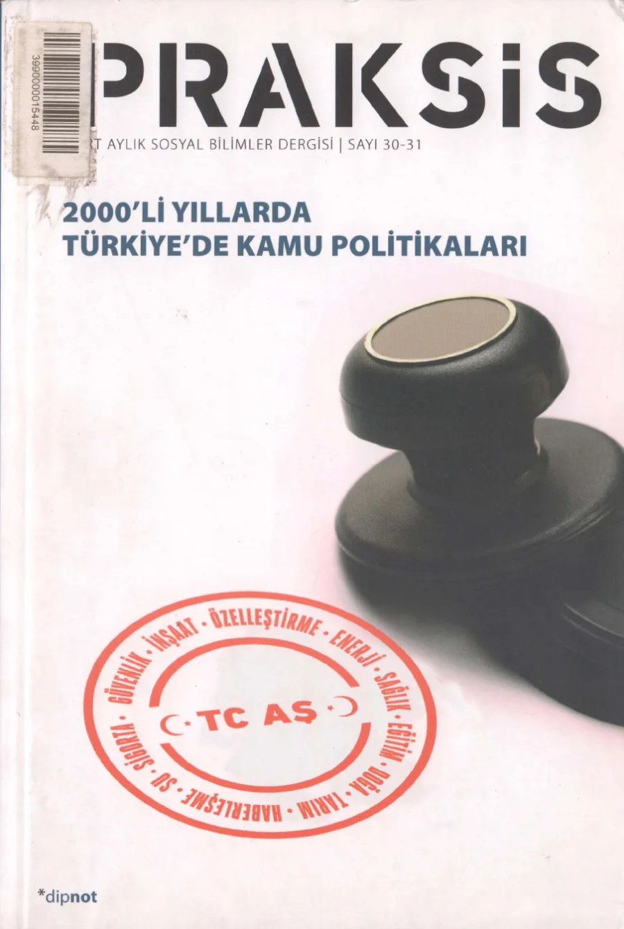 Sayı 030 031 2000li yıllarda Türkiyede Kamu Politikaları kapak görseli