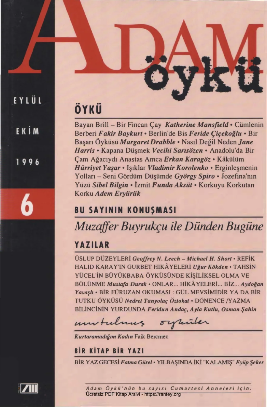 Sayı 06 Eylül Ekim 1996 kapak görseli
