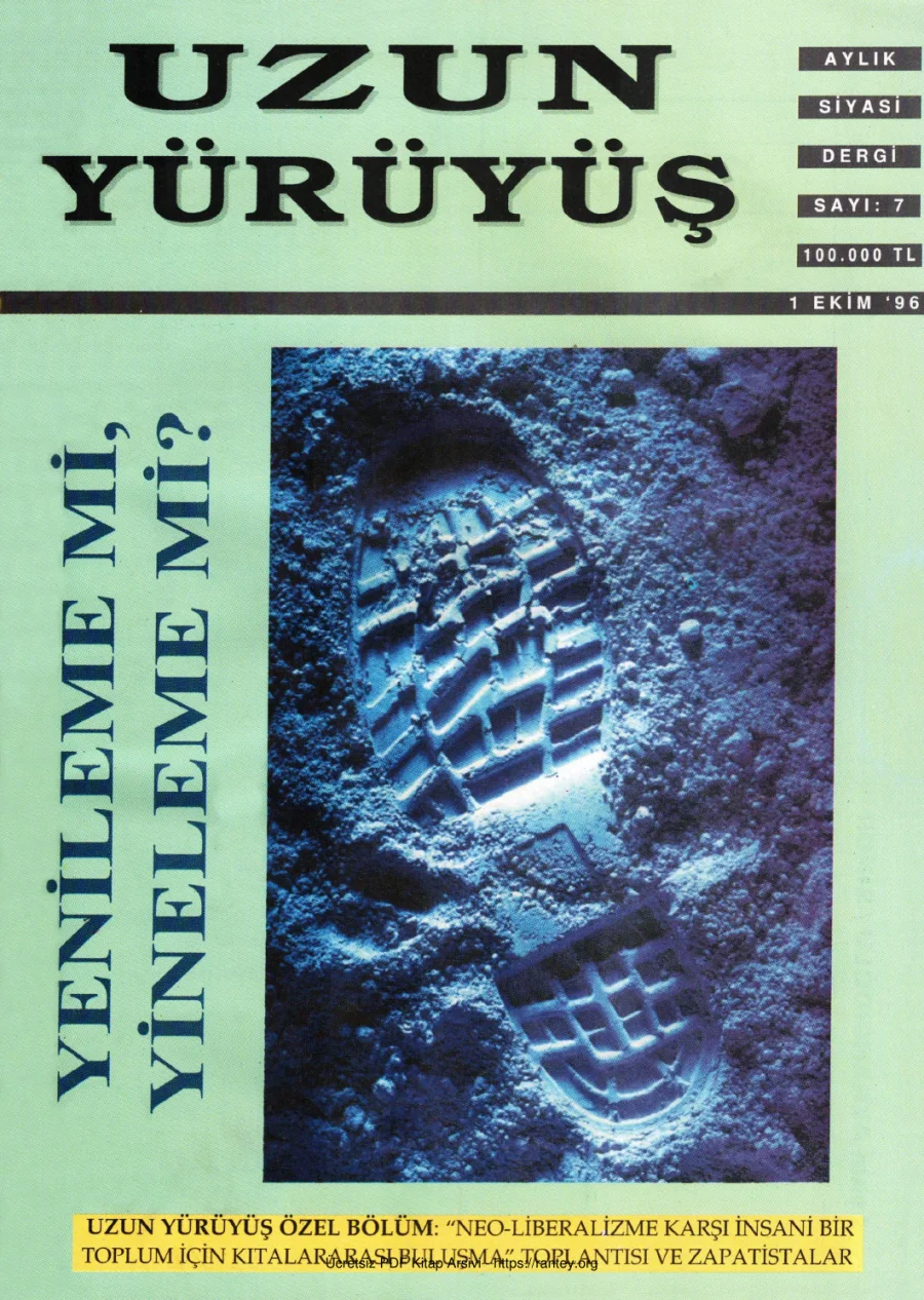 Sayı 07 Ekim 1996 kapak görseli