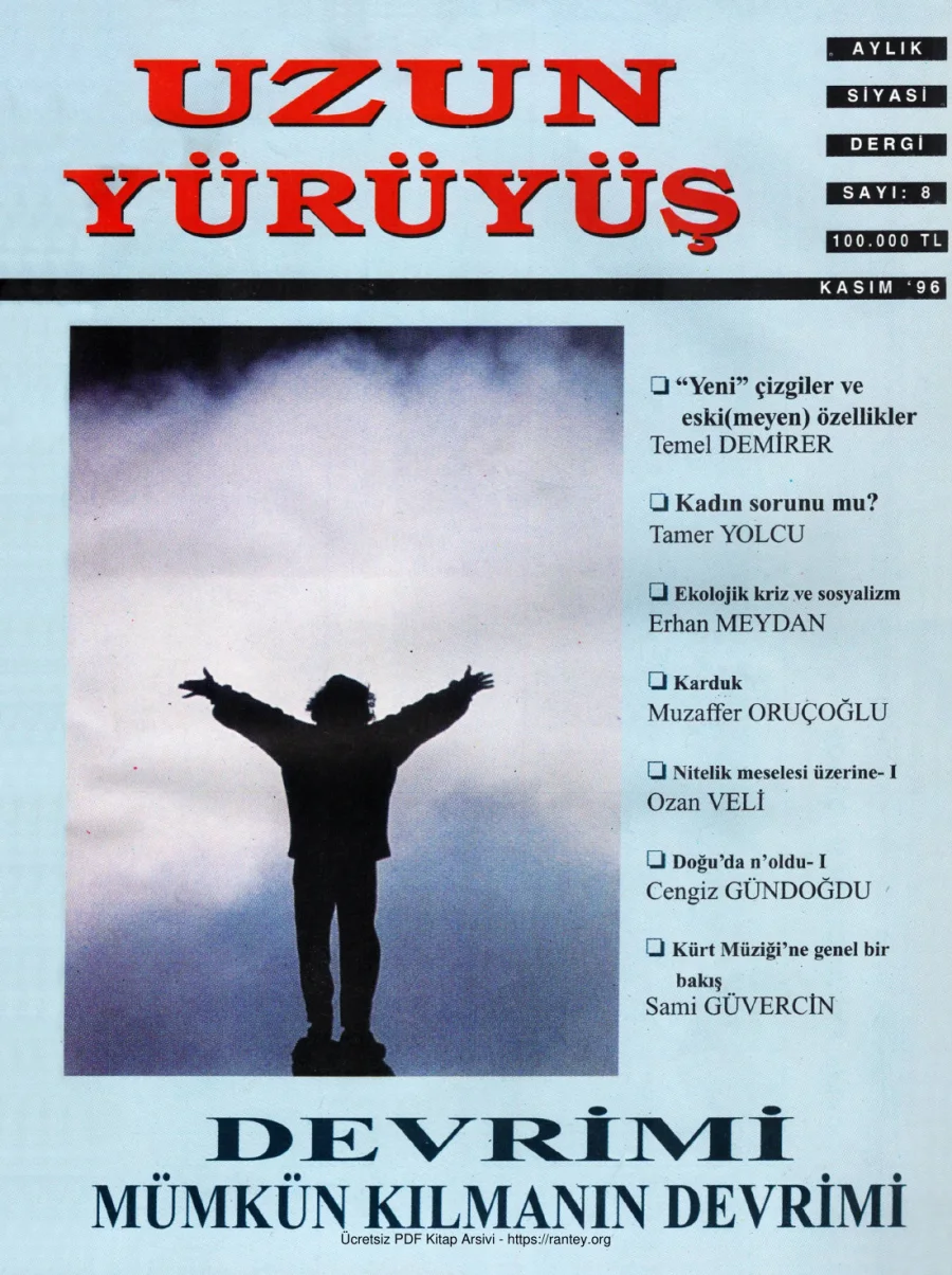 Sayı 08 Kasım 1996 kapak görseli