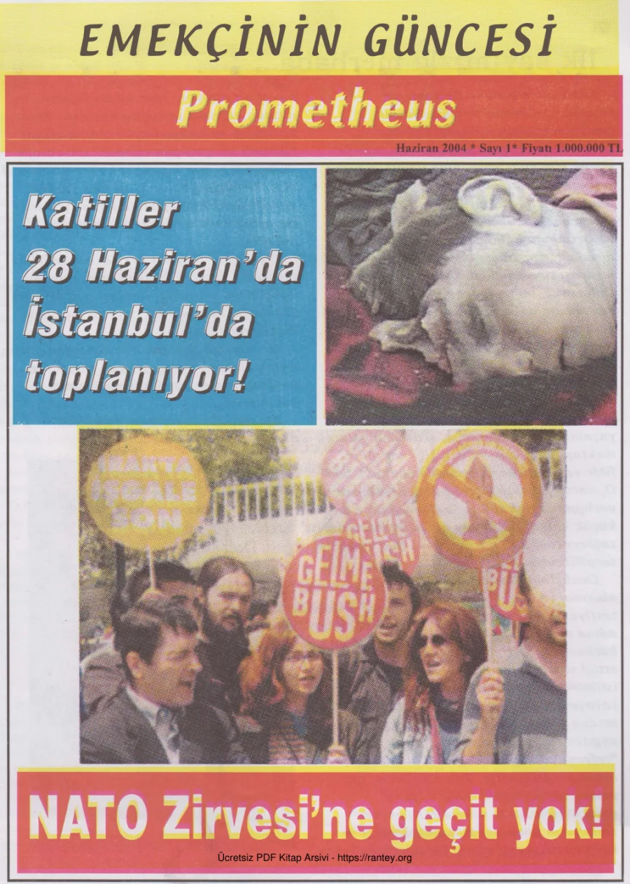 Sayı 1 Haziran 2004 Prometheus kapak görseli