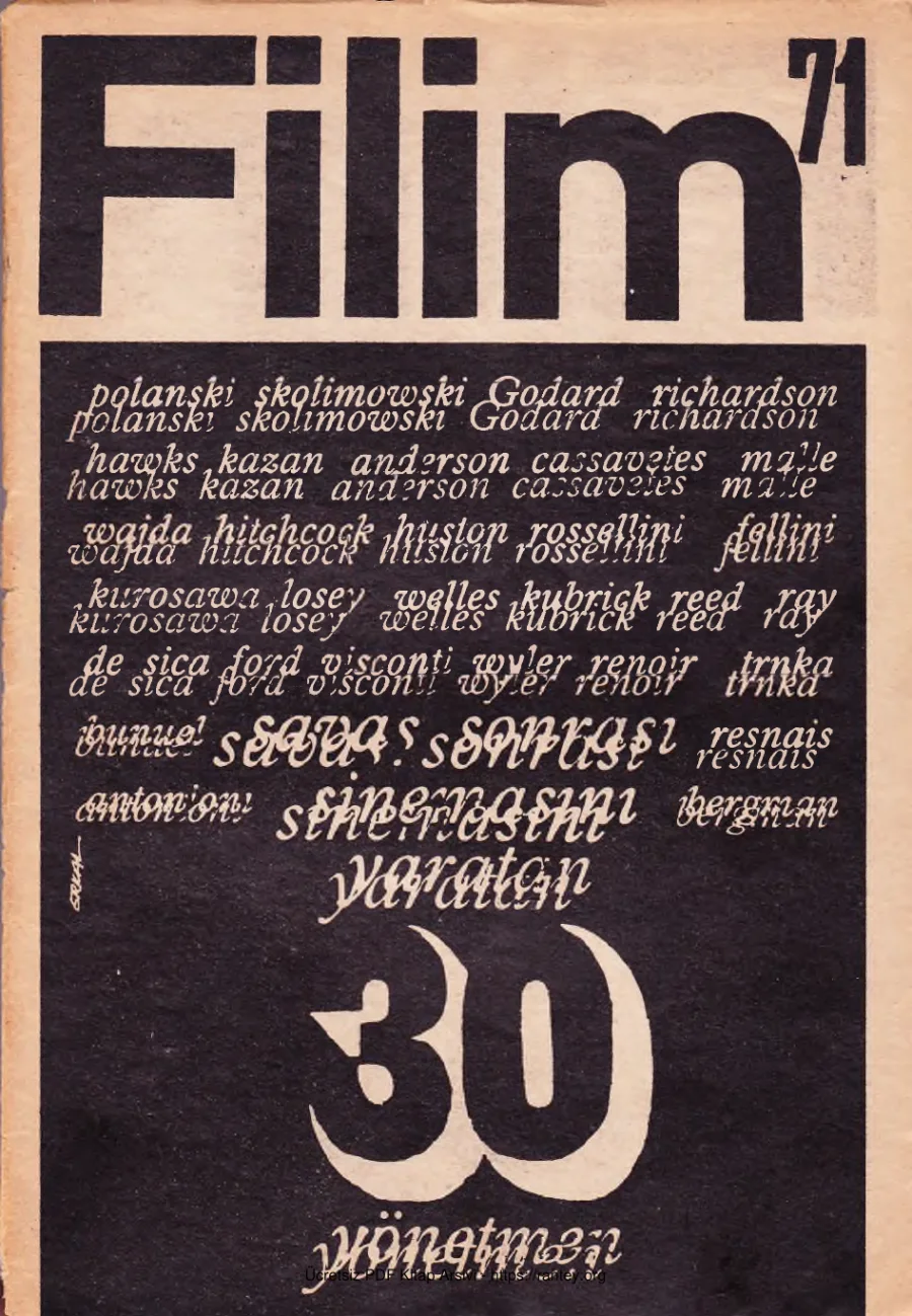 Sayı 14 Ağustos 1971 kapak görseli