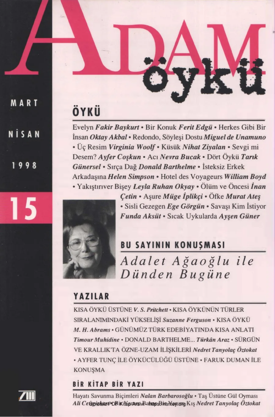 Sayı 15 Mart Nisan 1998 kapak görseli