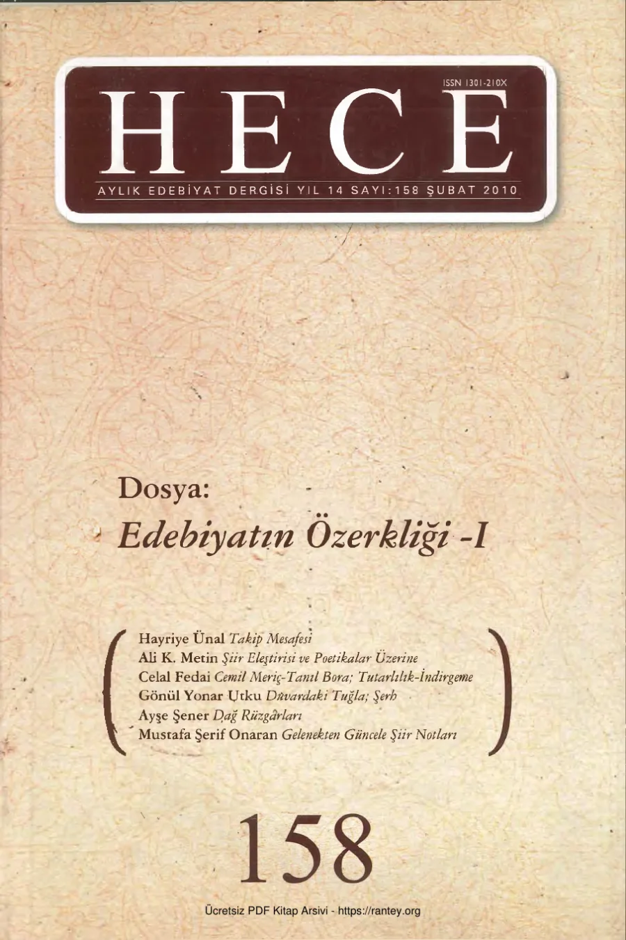 Sayı 158 kapak görseli