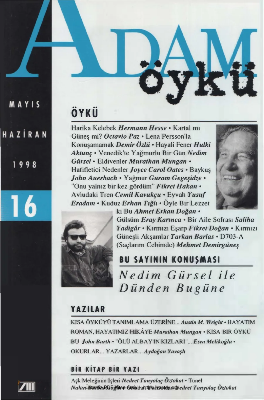 Sayı 16 Mayıs Haziran 1998 kapak görseli