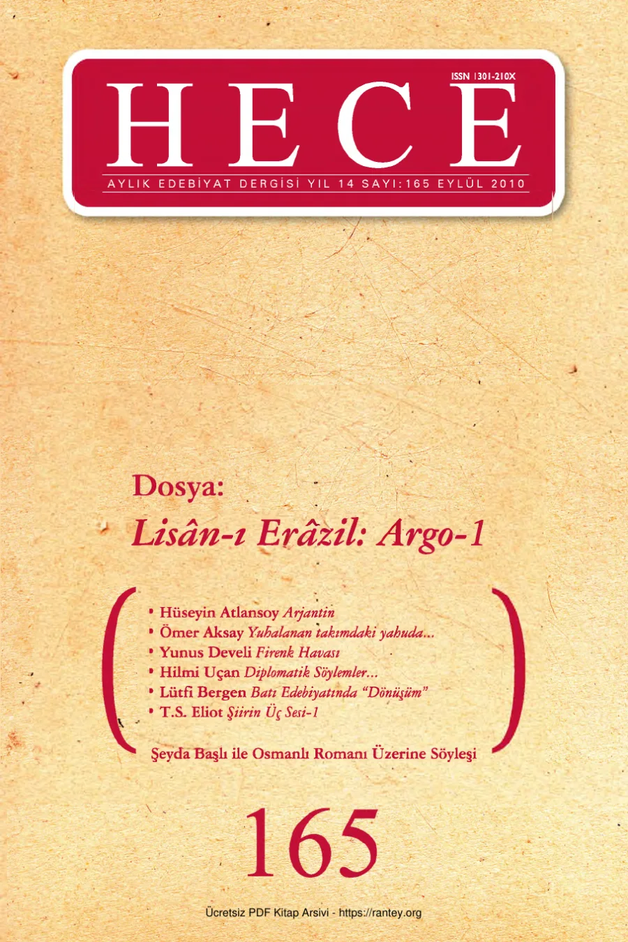 Sayı 165 kapak görseli
