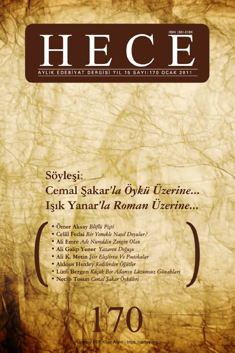 Sayı 170 kapak görseli