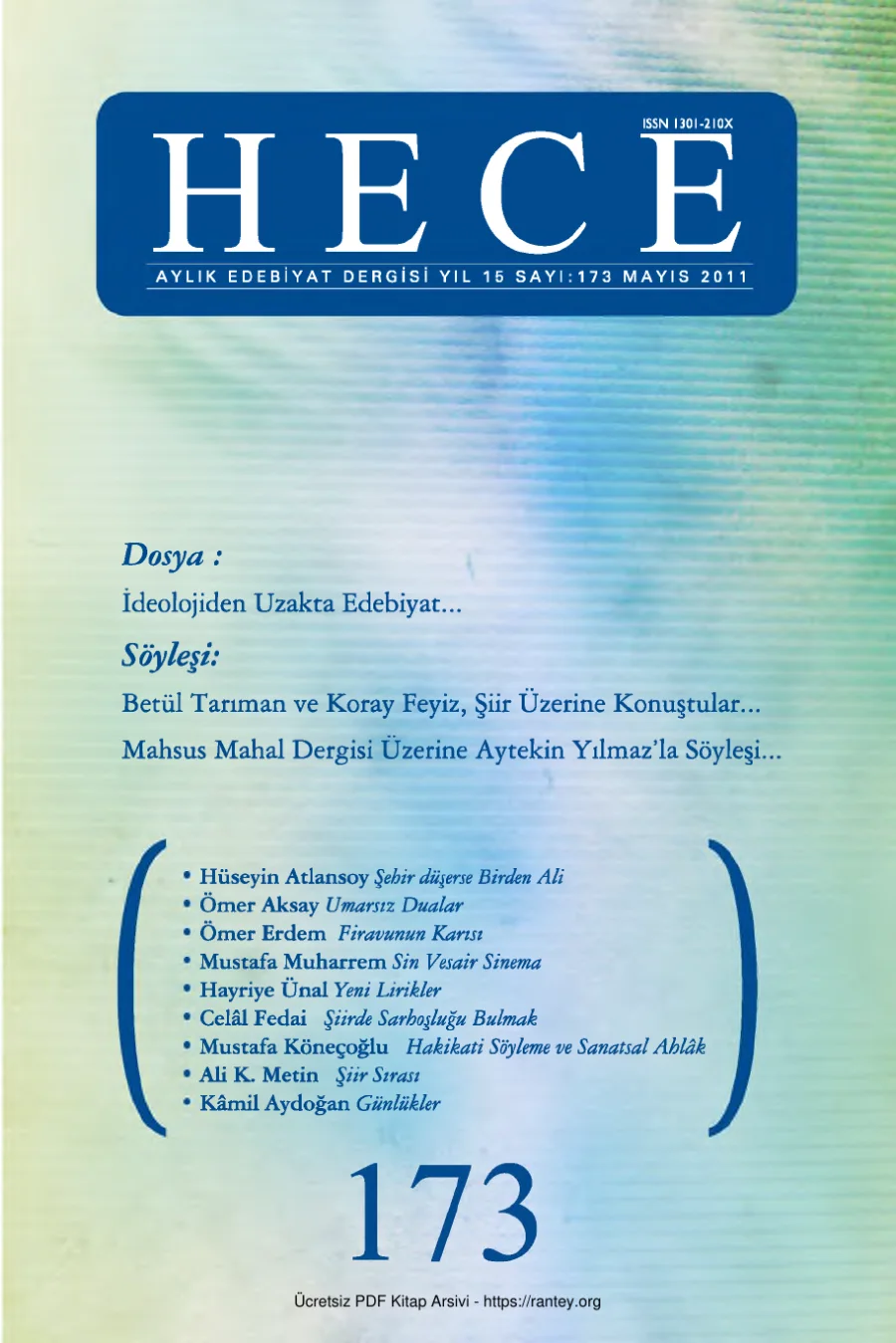 Sayı 173 kapak görseli