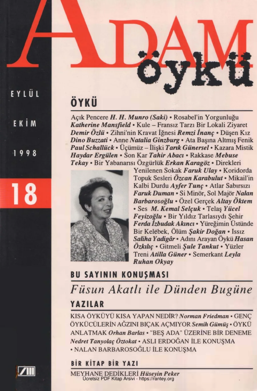 Sayı 18 Eylül Ekim 1998 kapak görseli