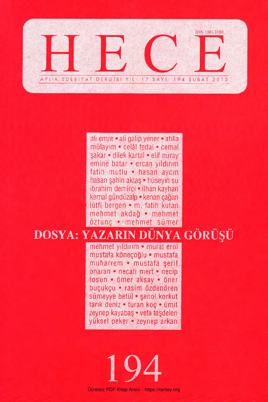 Sayı 194 kapak görseli