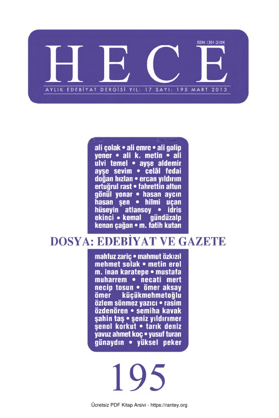Sayı 195 kapak görseli
