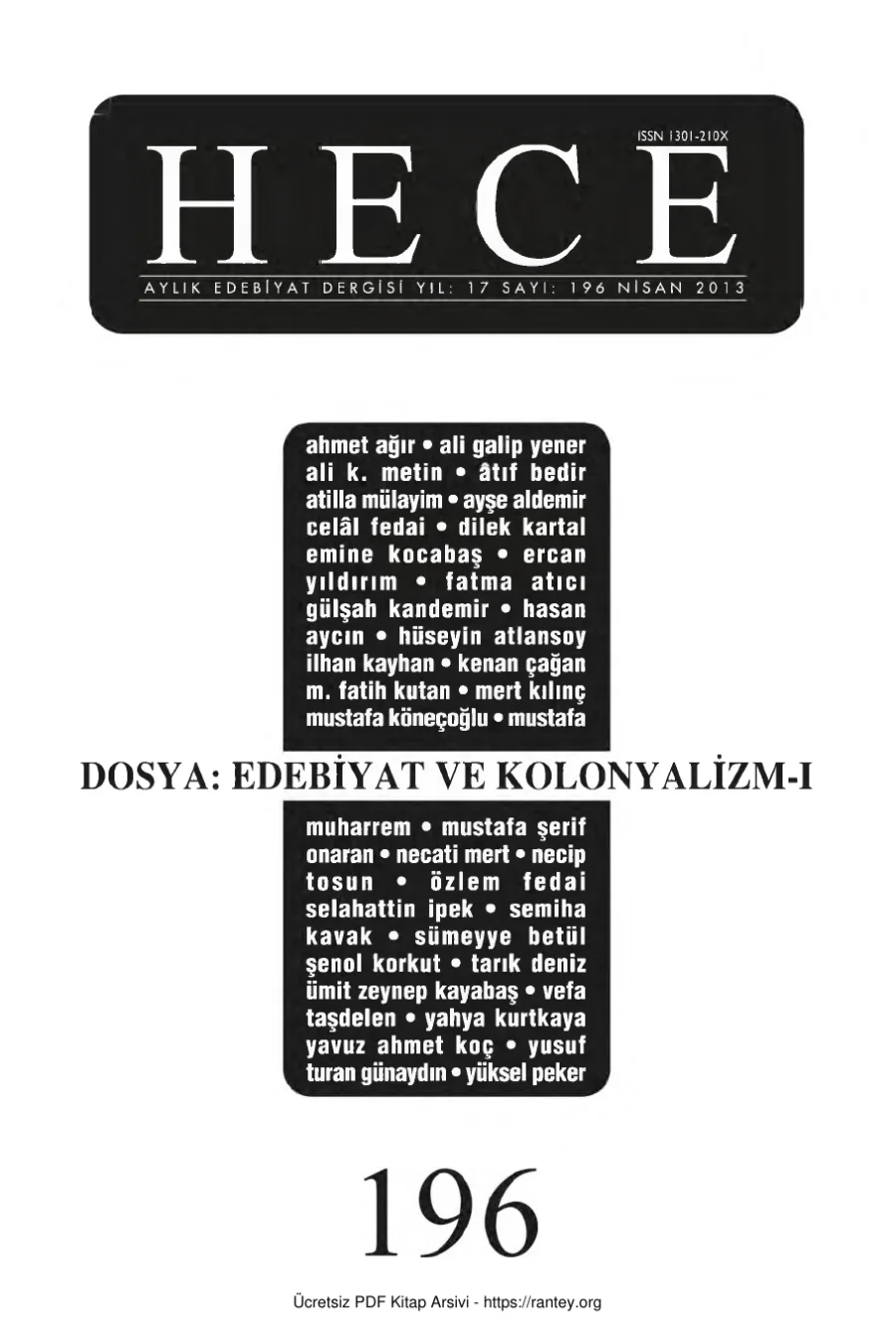 Sayı 196 kapak görseli