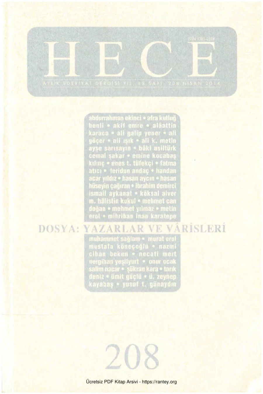 Sayı 208 kapak görseli