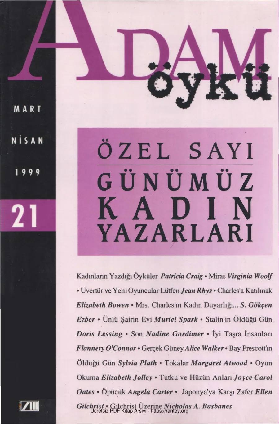 Sayı 21 Mart Nisan 1999 kapak görseli